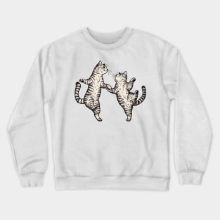 The Dancing Tabby Cats Crewneck Sweatshirt